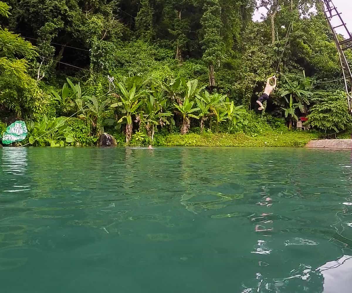Swimming in the Blue Lagoon 3, Vang Vieng