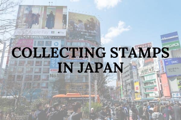 Collecting stamps in Japan souvenir cover photo
