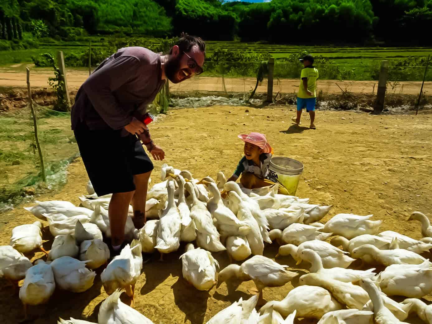 The Duck Stop, along the self-guided Phong Nha bicycle ride.