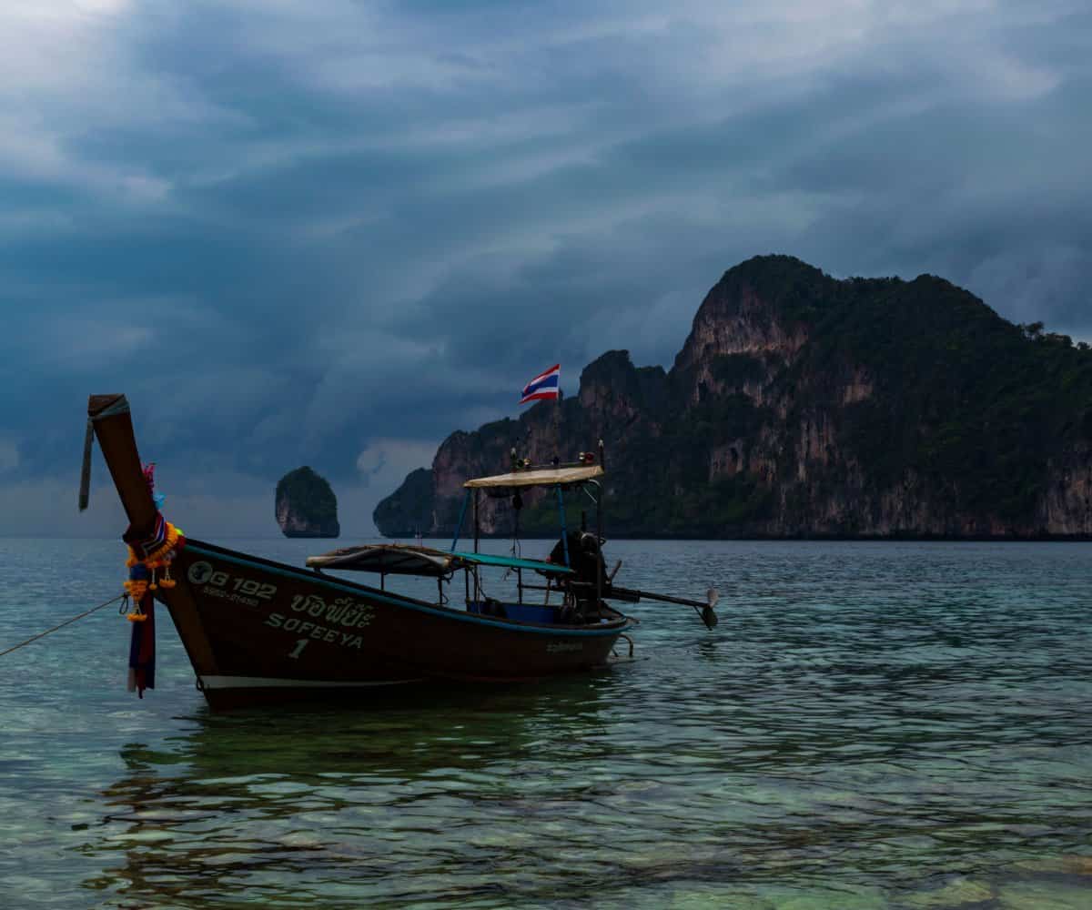 Long-tail boats are a common Phi Phi Island sight, and of the entirety of Thailand.