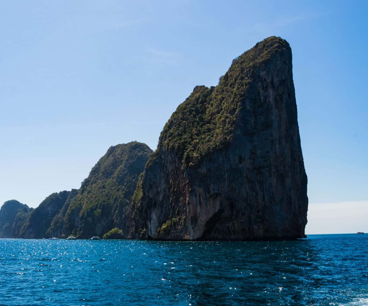 Phi Phi diving sites are located at the uninhabited island of Phi Phi Ley, Thailand.
