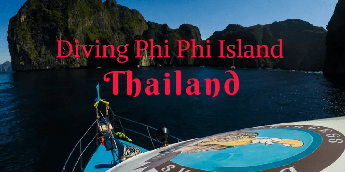 Diving beautiful Phi Phi Island, Thailand
