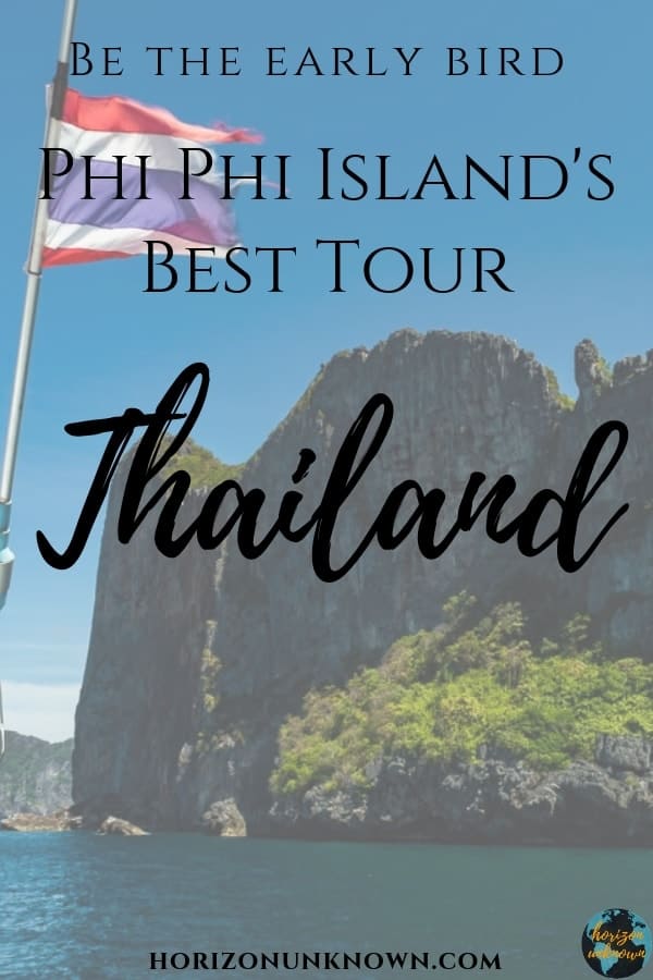 Beat the crowds to the best Phi Phi Island sights with the early bird tour! #travel #thailand #phiphi #tour #asia #southeastasia