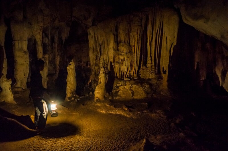 Exploring the ancient Tham Lot Cave in Thailand