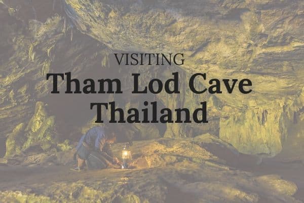 Visiting Tham Lot Cave near Pai in Thailand