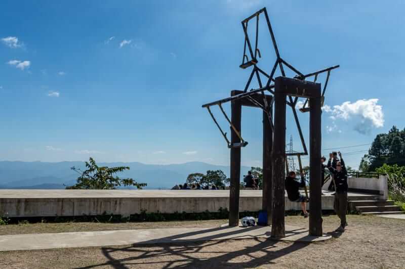 Swing at Doi Kiew Lom Viewpoint, near Pai in northern Thailand