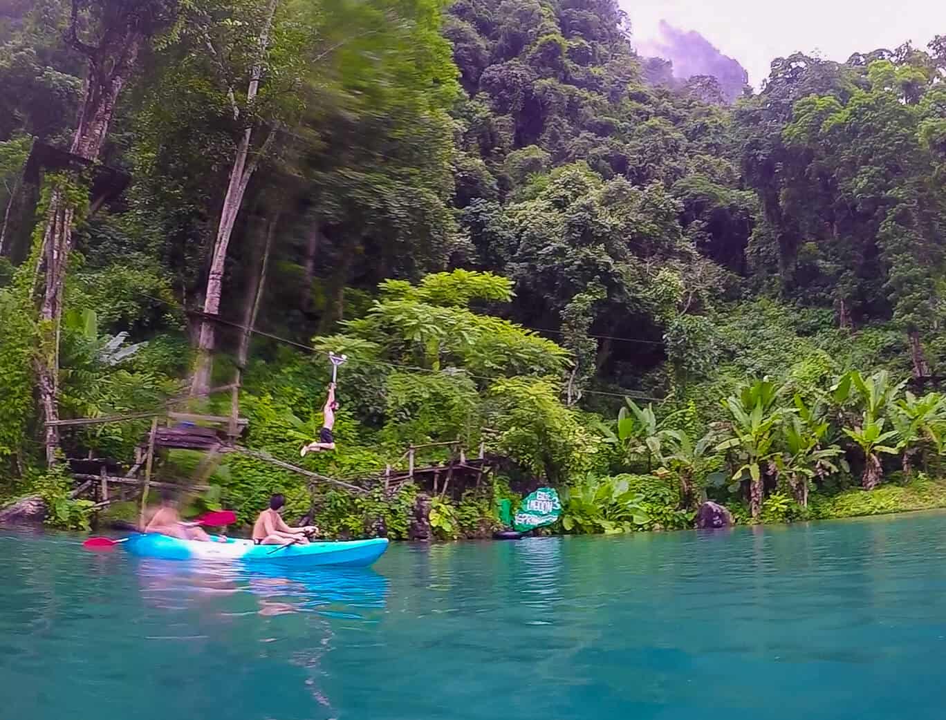 Kayaks and zip lines are a Blue Lagoon 3 highlight!