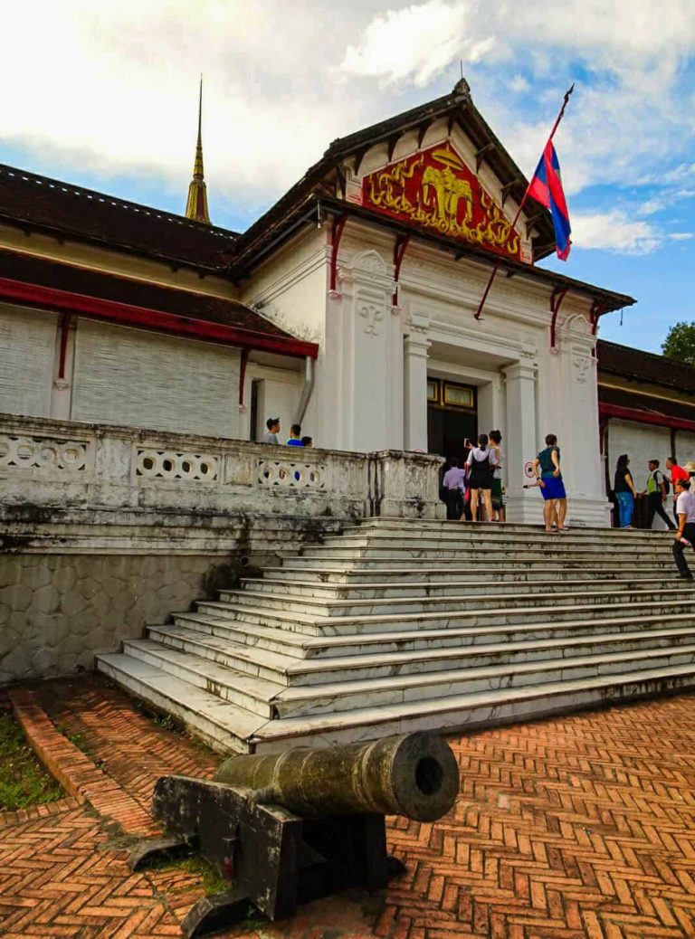 Entering Luang Prabang's National Museum