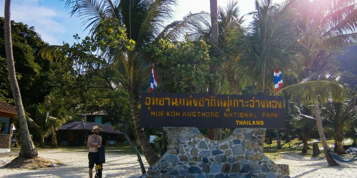 Mu Ko Ang Thong's main beach, Thailand