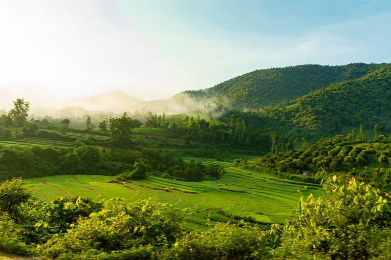 Beautiful views from Vietnam to Laos, Dien Bien Phu
