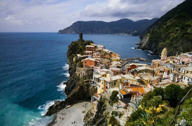 A beautiful view while hiking Italy's Cinque Terra