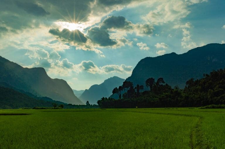 Hills and rice terraces make Muang Ngoy best place to hike in laos