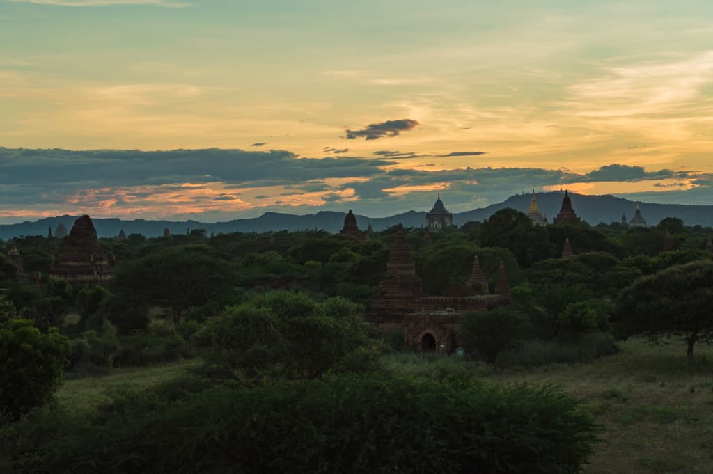 Bagan sunset and driving tips