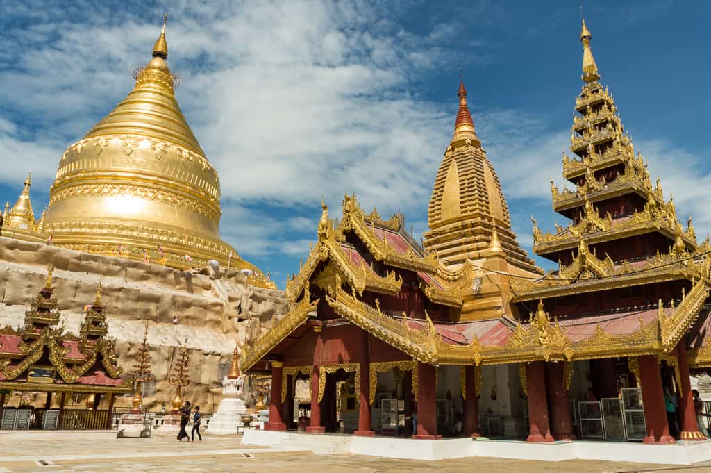 Shwezigon Pagoda is a must-see in your 2 day Bagan itinerary