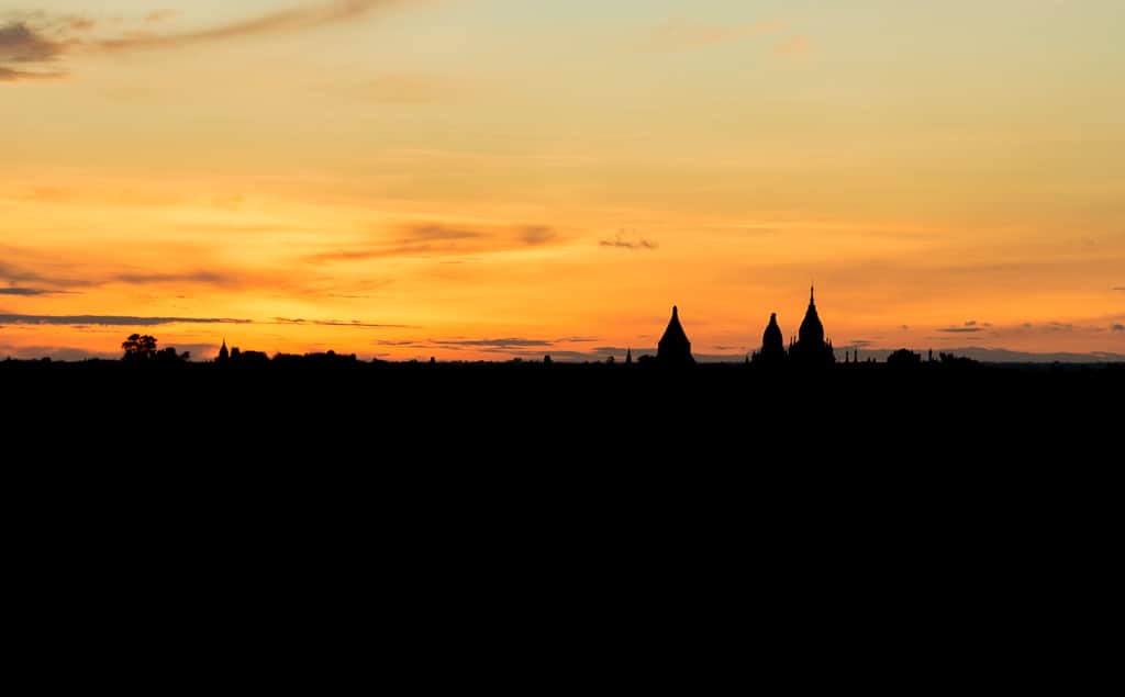Sunset and sunrise is a beautiful way to see Old Bagan