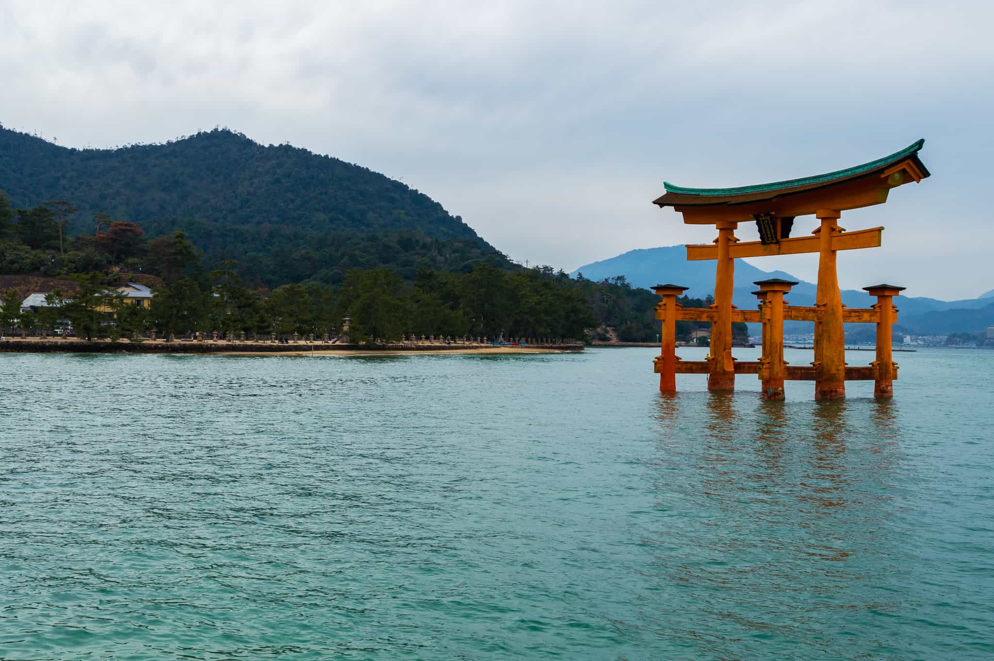 The "floating" Torii Gate, Miyajima Island, Japan