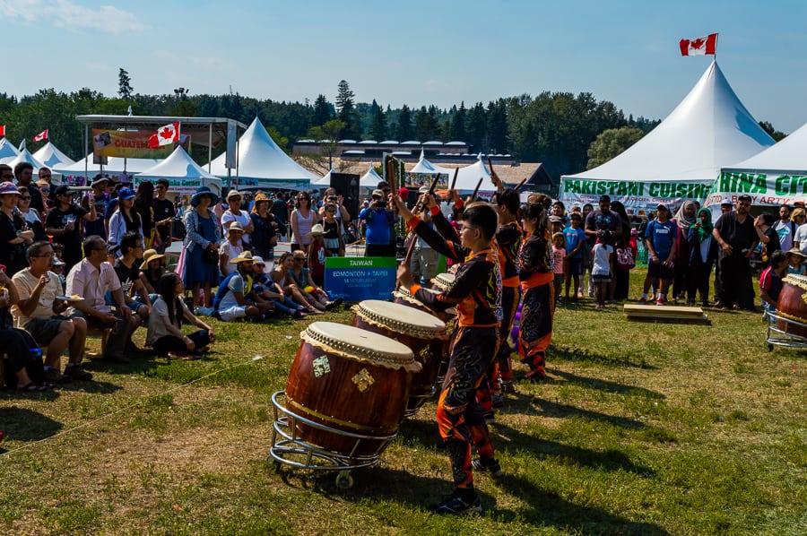 Drumming performance at Heritage Days