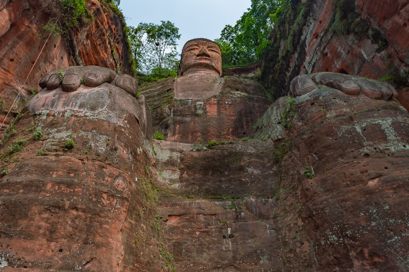 This towering Buddha has viewpoints all around, this image was taken from the statue's feet.