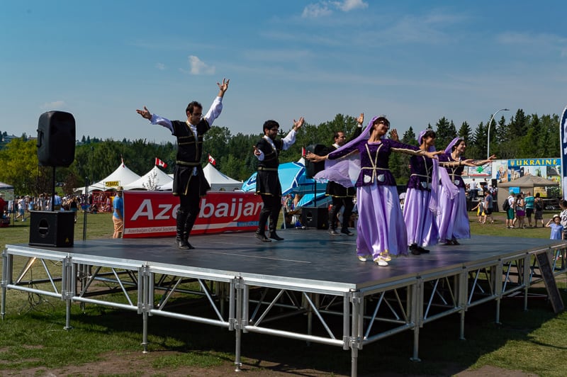Azerbaijan dancing performance at Edmonton's Heritage Days Festival