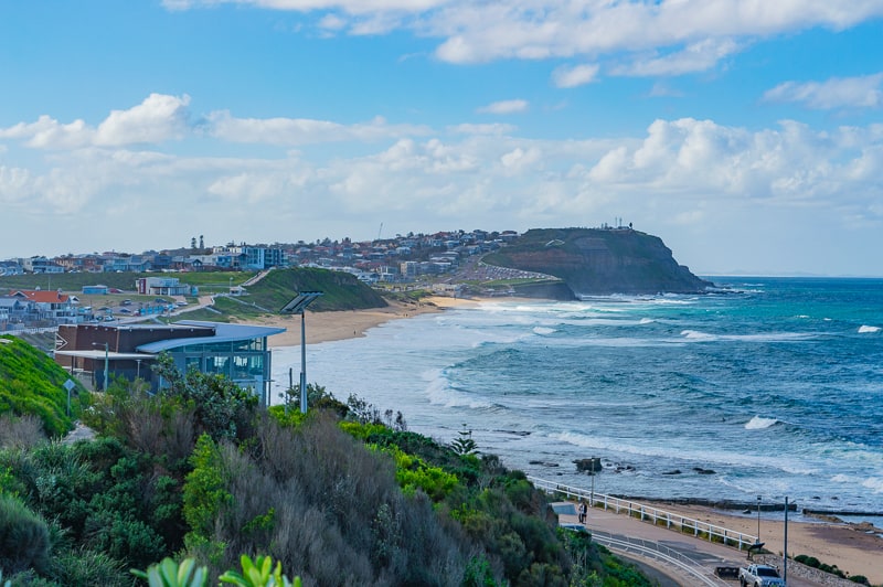 Merewether Beach is a very popular place to swim in Newcastle