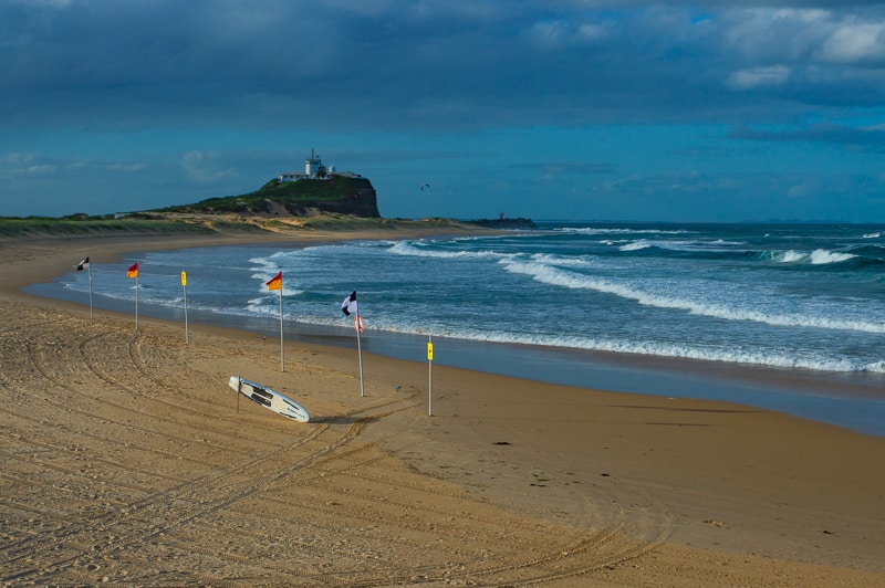 Nobby's beach is one of Newcastle's most popular beaches - just not in winter