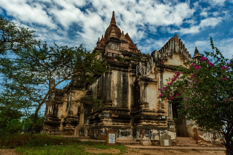 There are many unknown temples scattered throughout Bagan, Myanmar