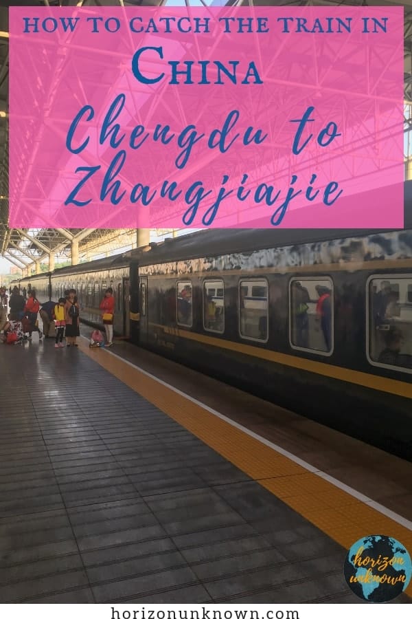 How to catch the high speed train from Chengdu to Zhangjiajie, China