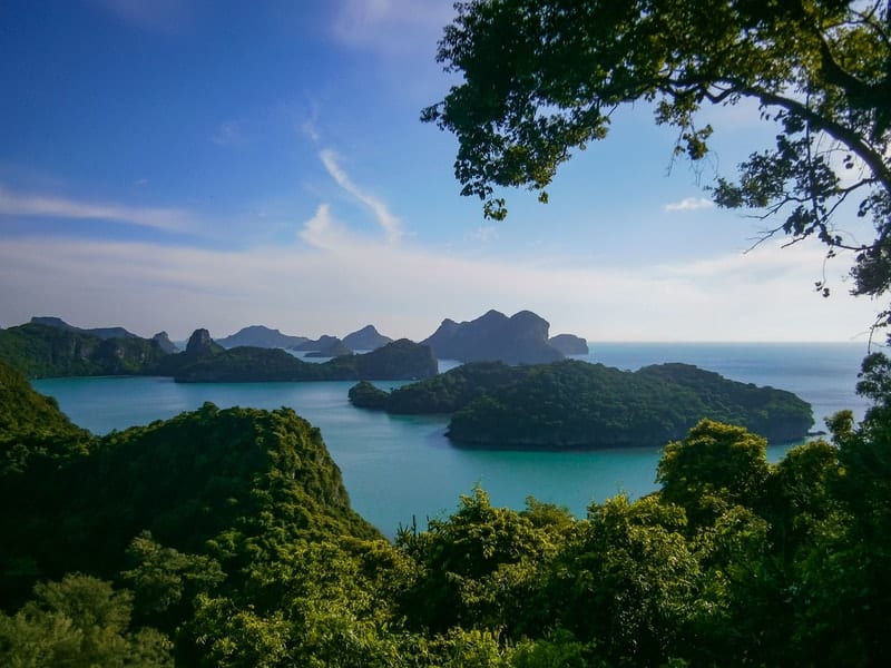 You can day trip, or stay overnight in Mu Ko Ang Thong National Marine Park