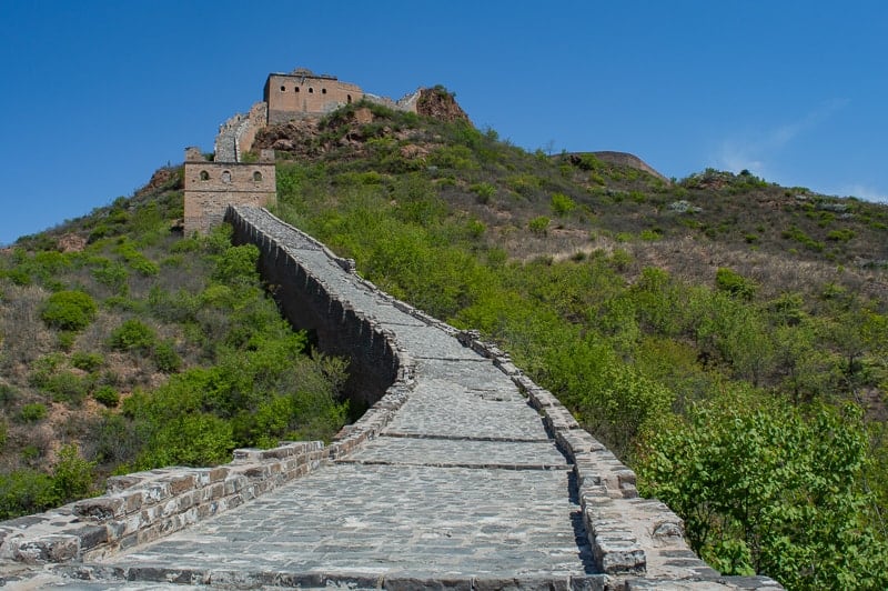 Some of the drops from the side-less Great Wall of China can be dangerous