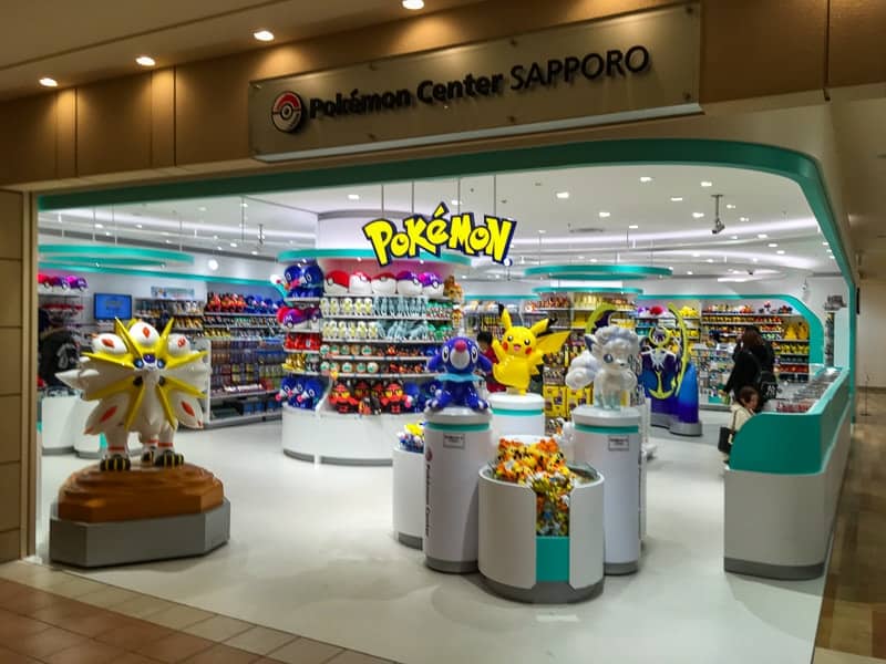 The Pokemon center in Sapporo is a great place to visit