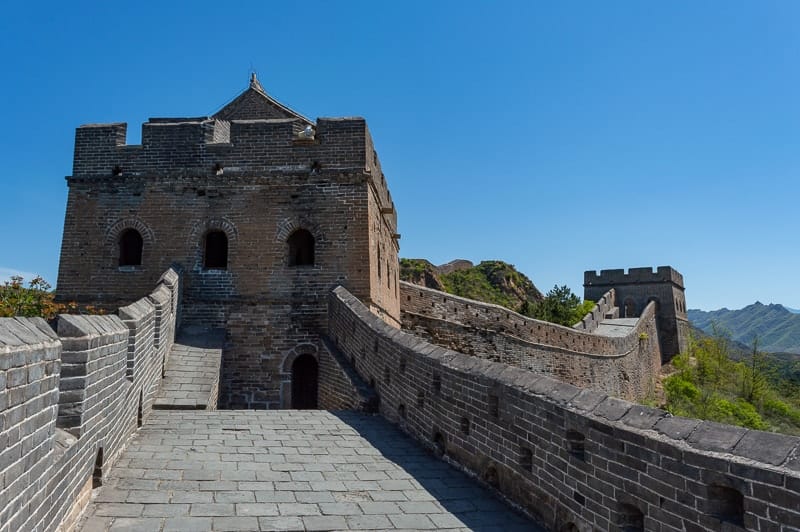 Visiting the Jinshanling section of the Great Wall of China is a great day trip from Beijing