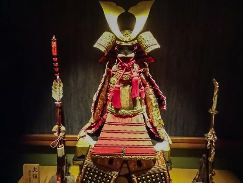 A set of armor at Tokyo's Samurai Museum