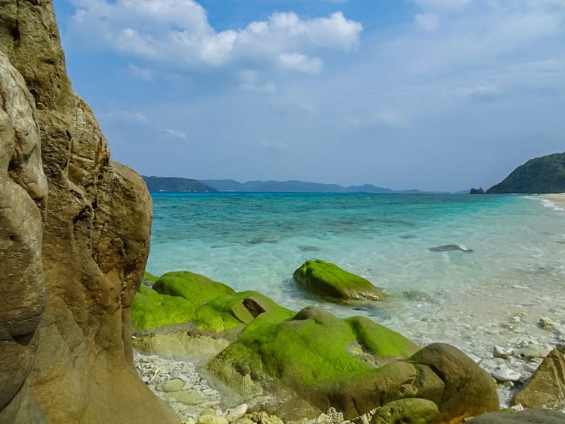 Beautiful beaches make up many of the great things to do on Aka Island, Japan