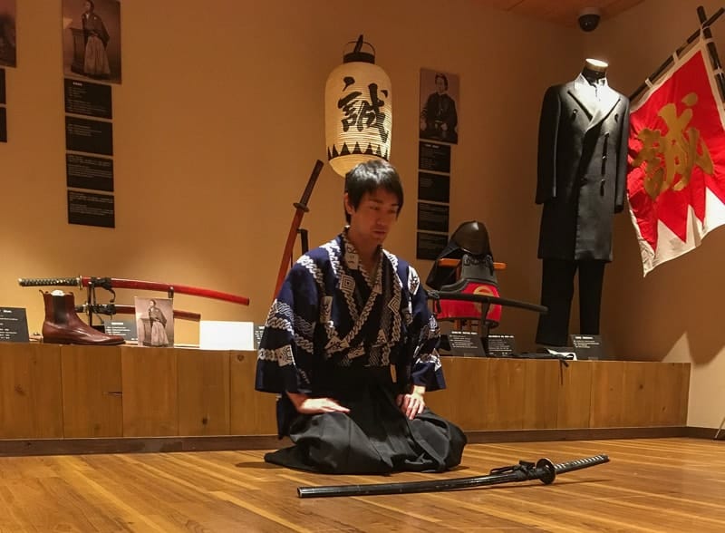 Not only are there many great exbits in Tokyo's Samurai Museum, you can get hands on experience