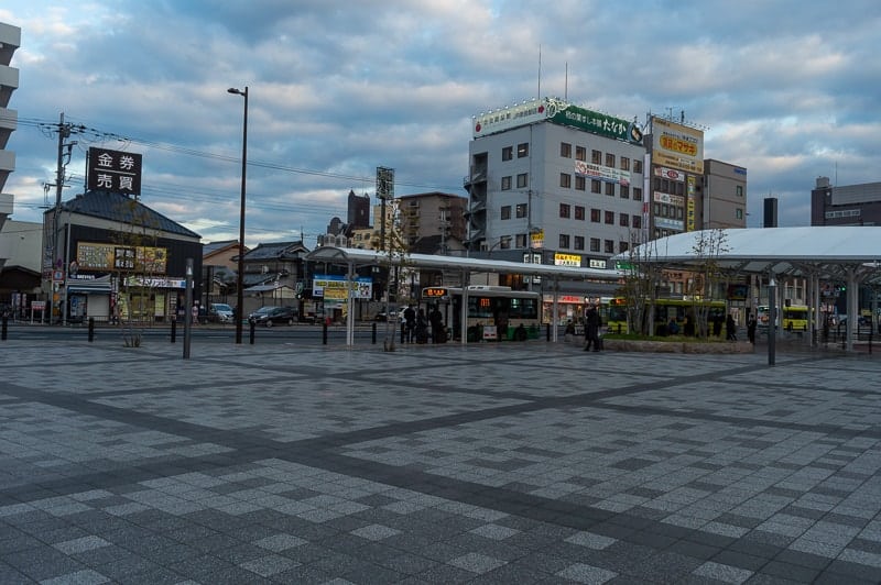 Many buses around Nara leave outside the JR Station