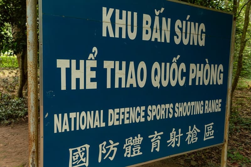 Khu Ban Sung national Defense Shooting Range at Cu Chi Tunnels