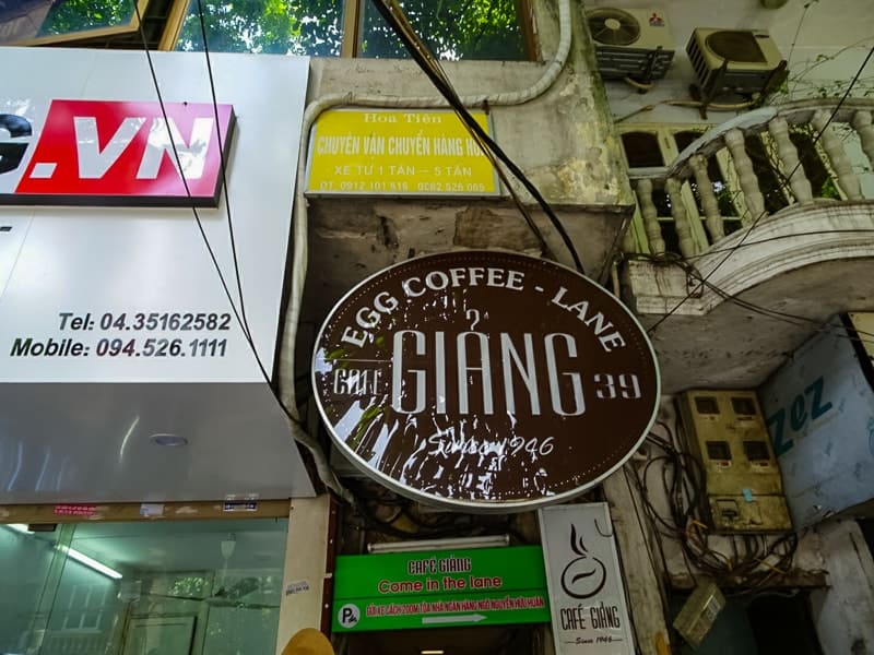 Giang Cafe is one of the oldest cafe to serve Hanoi's delicious egg coffee