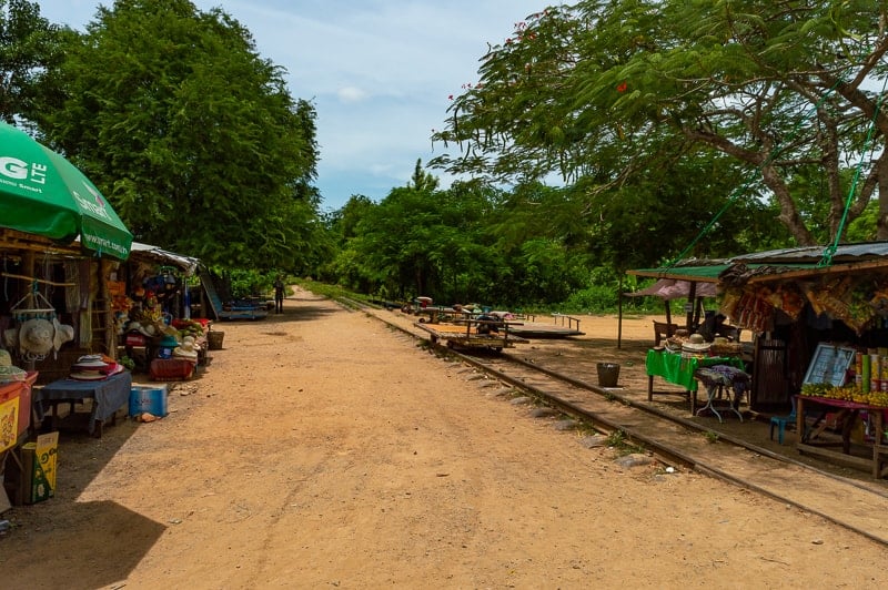 The Old Battambang Bamboo Train in Cambodia