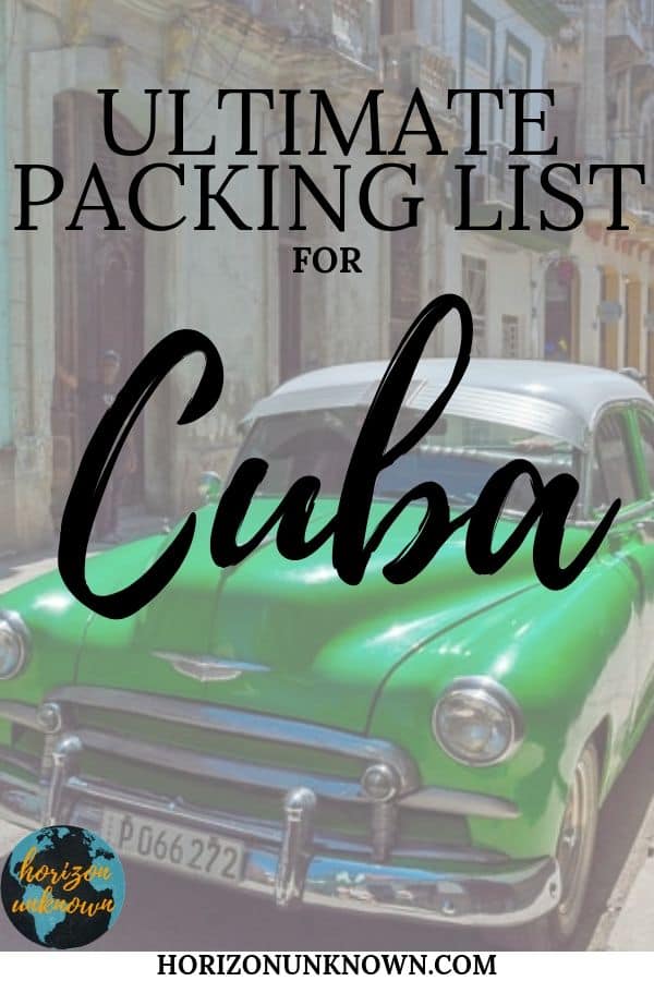 Here is the ultimate packing list for Cuba travel