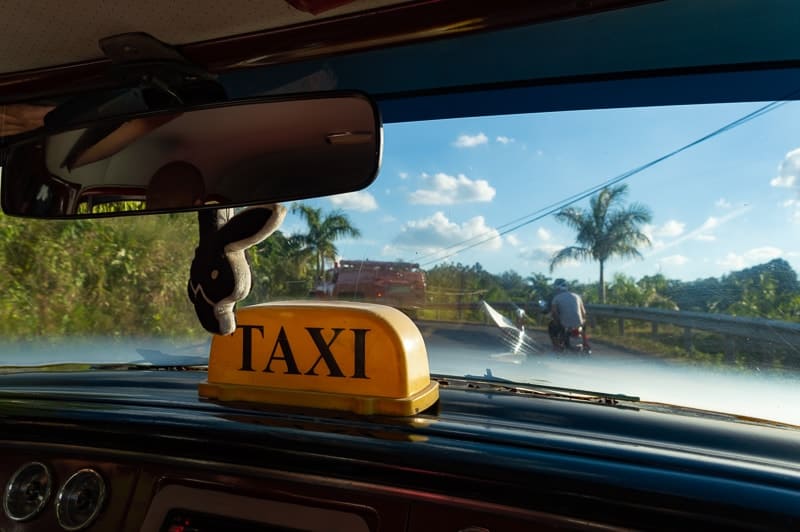 Riding in a collectivo taxi one of the most common ways to get around Cuba