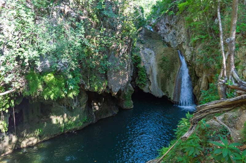 El Cubano Waterfall is a refreshing day trip from Trinidad Cuba