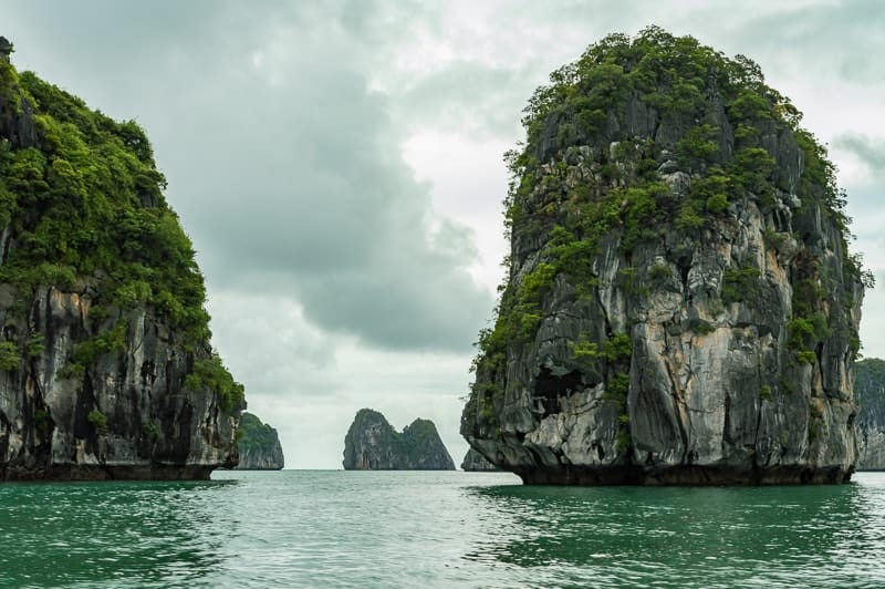 These scattered chunks of rock in Lan Ha Bay are well worth visiting from Hanoi, Vietnam