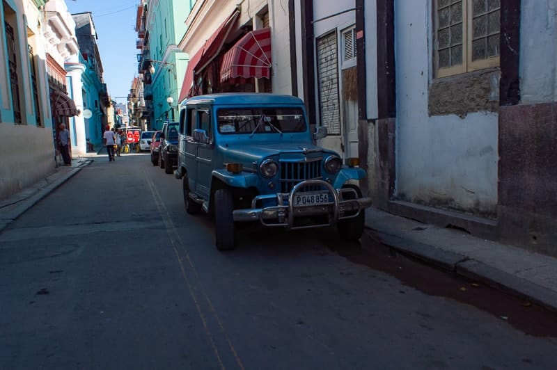 Havana is known for it's unique cars and colorful streets