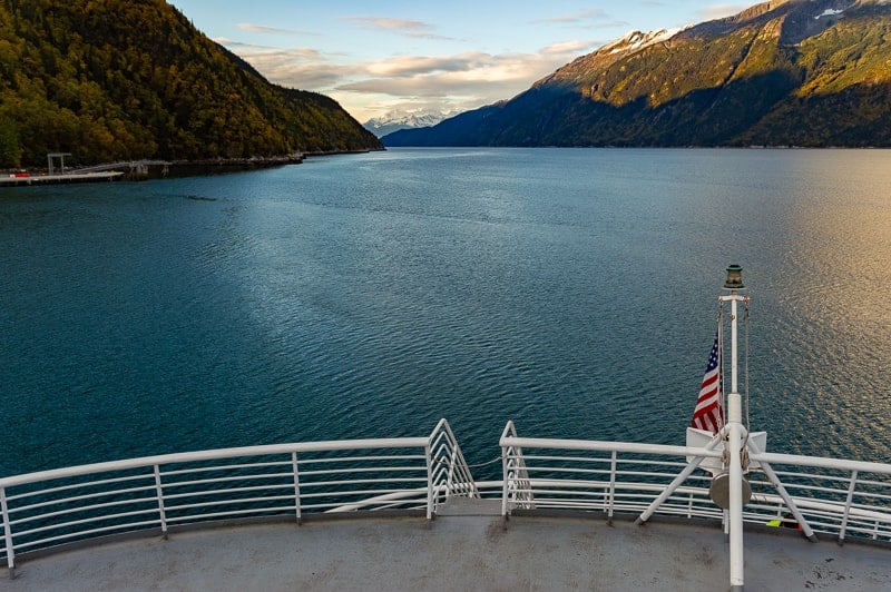 Scenery aboard the Inside Passage Ferry from Alaska to Canada