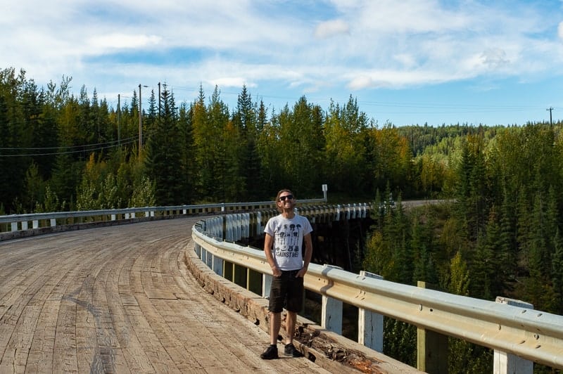 Dawson Creek wooden bridge viewpoint