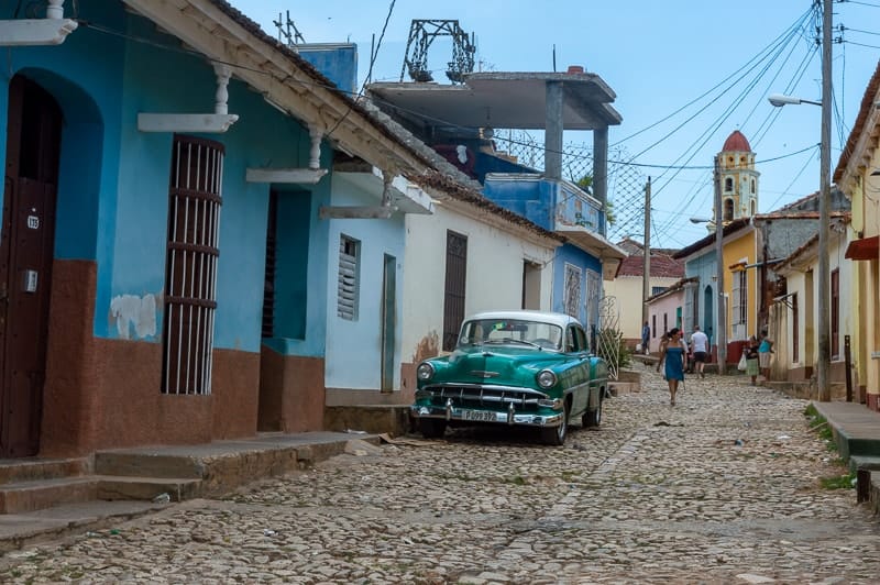 Walking the quieter streets of Trinidad in Cuba
