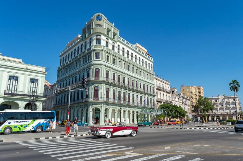 Visiting popular sights in Central Havana