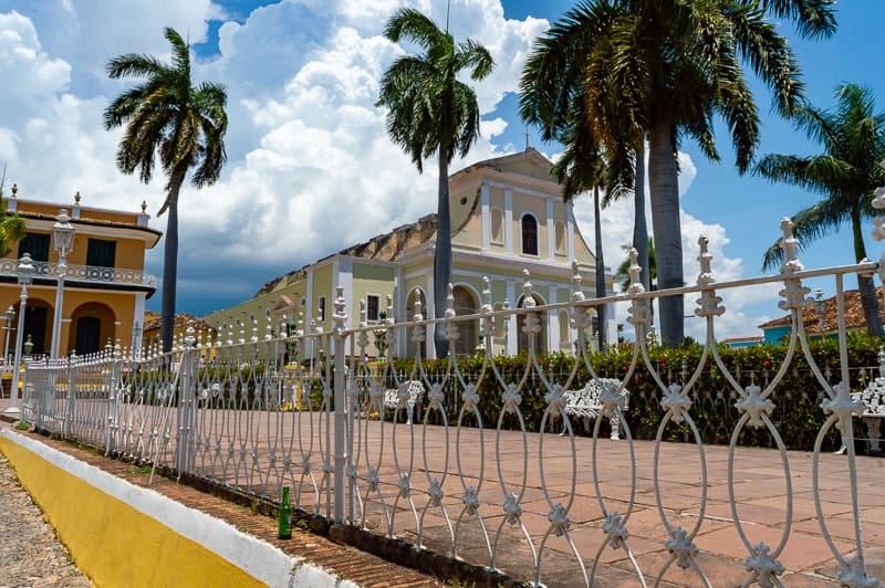 The free walking tour of Trinidad, Cuba, begins near Playa Mayor