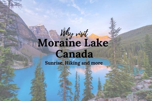 Sunrise hike Moraine Lake Alberta Canada