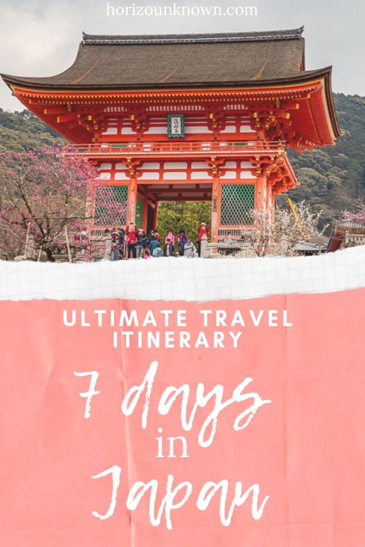 The ultimate 7 day itinerary of Japan - What to see and do 